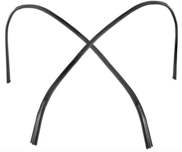 White Front Window Headliner Windlace Trim For 1969-72 GM A-Body Cars