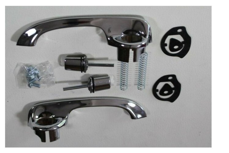 AM Autopairs Black Front Exterior Door Handle Set – Fits Chevy, GMC, Buick, Pontiac, Saturn (2004-2012 Models) - View #2