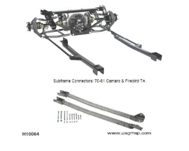 Spohn Performance Subframe Connectors For 1982-1992 Camaro/Firebird Convertible