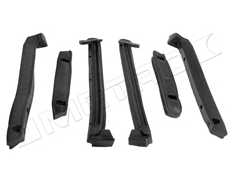 1986-1996 Corvette WS Convertible Top Roof Rails - 6pc Set - USA - CA main image 1