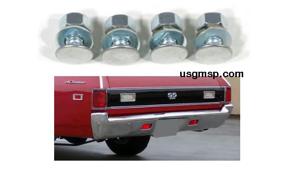 Bumper Bolts: El Camino 68-72 REAR (14)