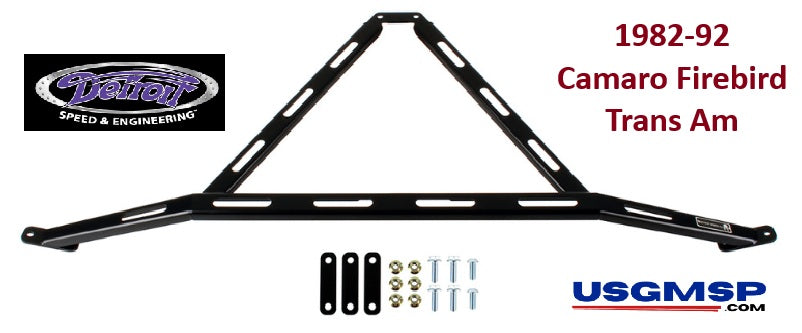 Strut Tower Brace: 1982 - 92 Camaro Firebird TA - 3 pce - USA Made