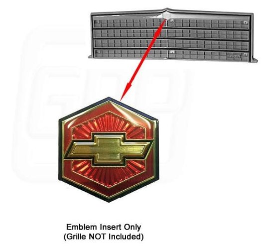 El Camino Grill Emblem: 1979  insert