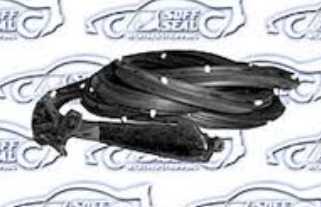 56-57 Sedan 4 DOOR PILLARLESS FRONT Door Seals w/ molded Ends   PR