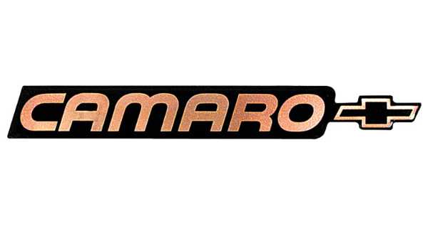 1988 Rear panel emblem - GOLD