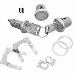 Lock Kit: 68 Cam/Fbird/Chevelle El Cam/GTO Doors & Ignit