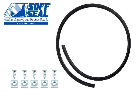 Hood to Cowl seal: 57 Chev Pont Olds Full Size - WITH CLIPS