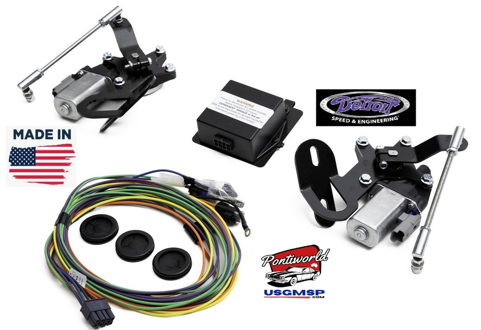 Headlamp Camaro RS Headlamp opening ELECTRIC Conversion Kit - 1968 & 1969