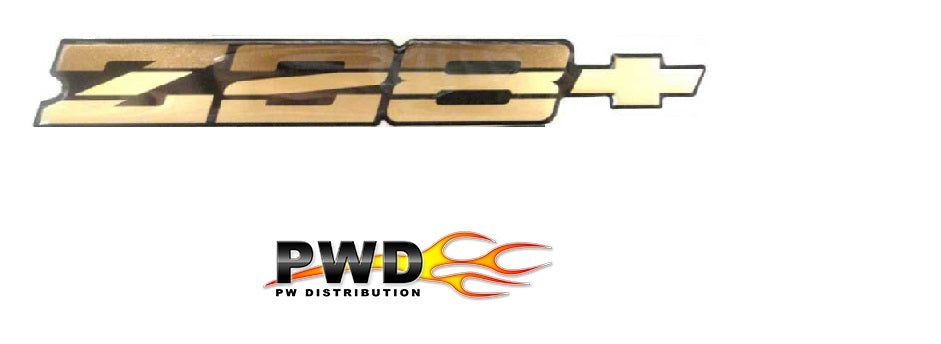 Emblem: Z28+  Camaro 82-92 Rear Bumper - GOLD