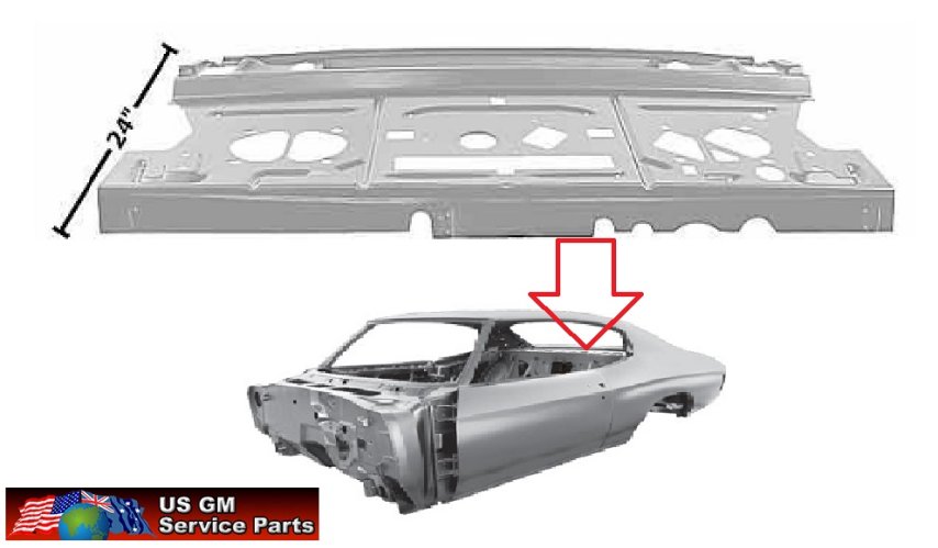 Package Shelf: Chevelle /Malibu 68-72