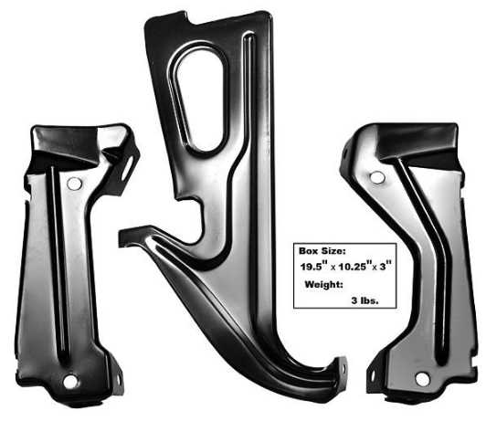 70 Chevelle Grille Support Kit (3)
