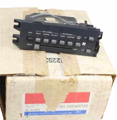 Heater & AC Contorl panel.. Rare NEW 1983-89 Firebird Trans Am - GM Obsolete (1 only)