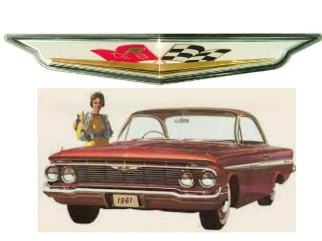 61 Chevrolet Belair / Impala GRILLE EMBLEM
