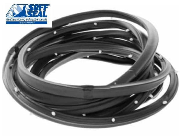 65-66 Chev / Pontiac / GM Full Size Post 4-dr Front DOOR Seals - pair set - Standard