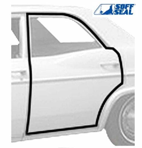 67-68 Full Size Pillared Sedan: REAR POST DOOR Seals- POST -  SET - Standard