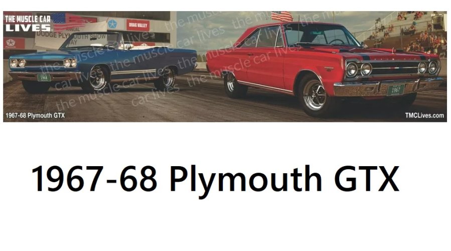1967-68 Plymouth GTX Desk mat (#022)