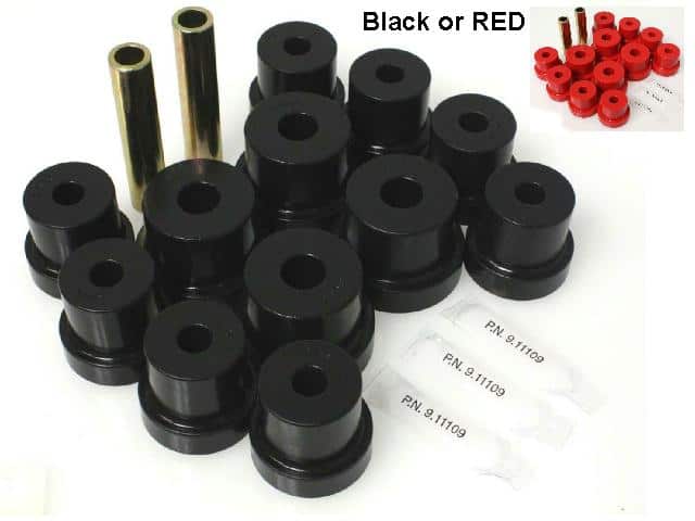 Leaf Spring Front & Rear bushing Kit: 70-81F (USA Polyurethane)