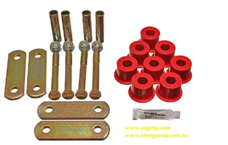 Leaf Spring Shackle Bushing Kit:  67-81 F - W/o front bushes- MULTI