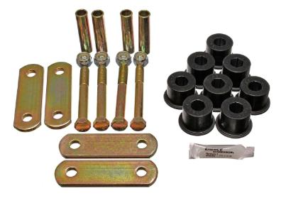 Leaf Spring Rear Shackle Kit: Mono 67-69 Camaro Firebird w/hardware USA Made