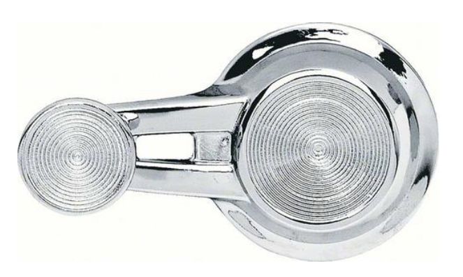 Handle Window VENT Winder: 65-66 GM GTO, Impala, Chevelle +++ w/ chrome Knob