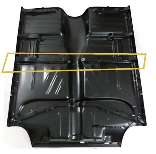 Floor Pan Brace: 55-57 Chevrolet UNDERSIDE Center