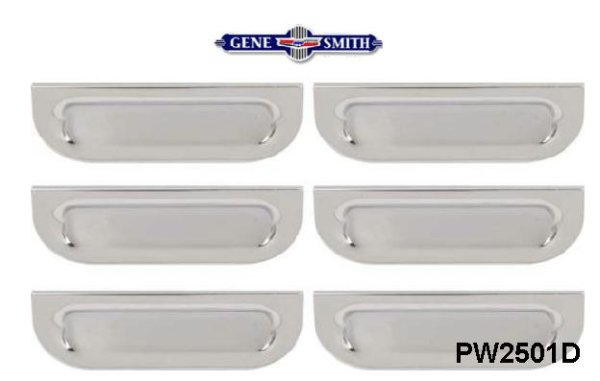 1957 Chevrolet CHROME Fender Louver Set (6)