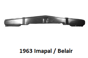 63 Impala / Belair Front Bumper FILLER PANEL