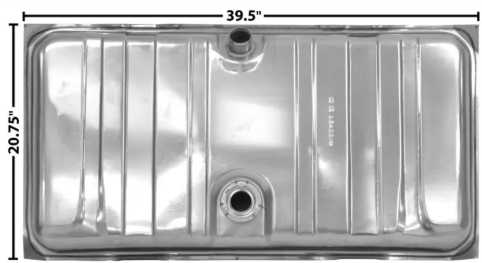 Fuel tank: 1967 - 68 Firebird / Camaro - Stainless Steel