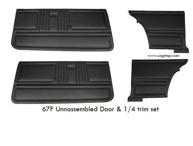 A: Door & 1/4 Trim Sets: Cam/Fbd: 67F STANDARD Un-assembled