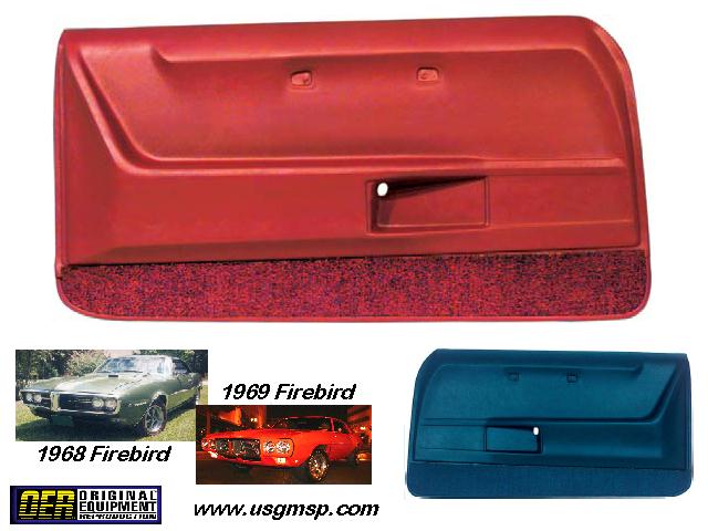 Door Trims: Firebird 1968-69 Deluxe sets