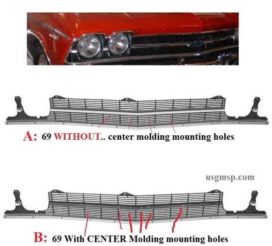 Grill: 69 Chevelle / El Camino (Choose)