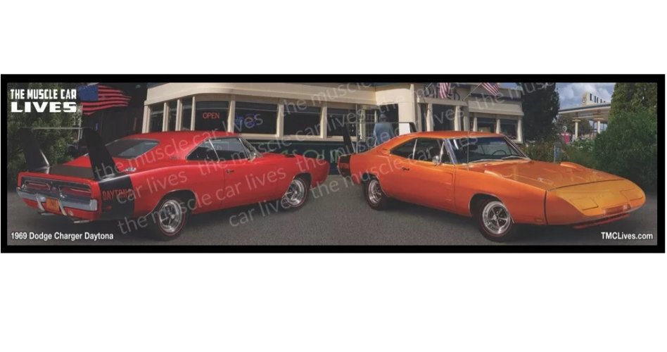 1969 Dodge Daytona desk Mat (#019)