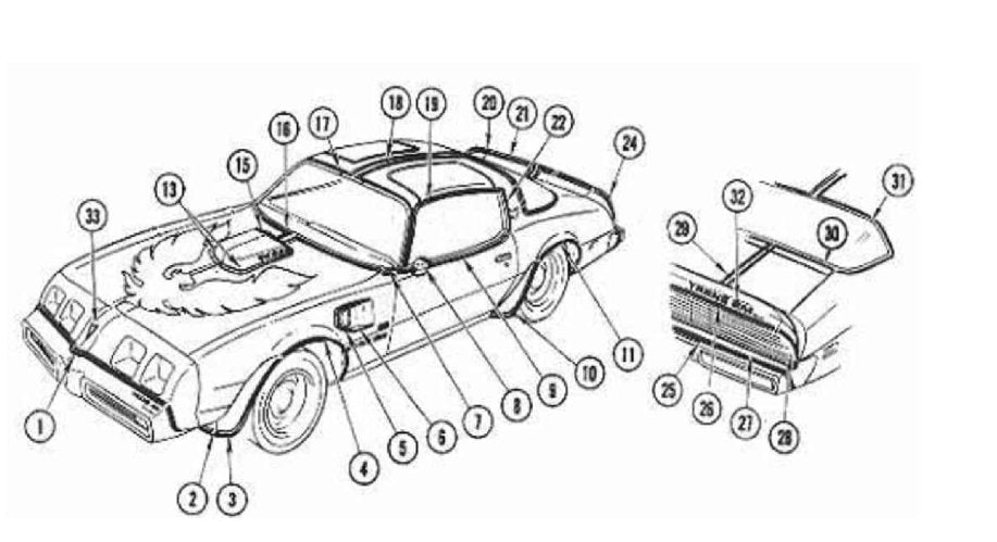 1979-81 Custom Trans Am "Special Edition" Striping