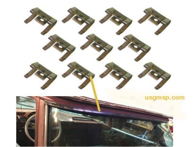 Roof Rear Molding Clips 59-60 El Camino (11pce)