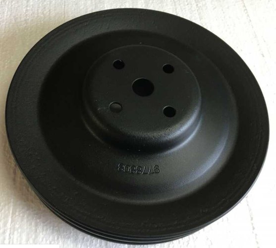 Pulley Crank Pontiac Dual 8" 65-66 Era (NEW)