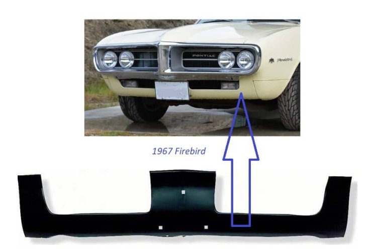 Valance Panel: 67 Firebird