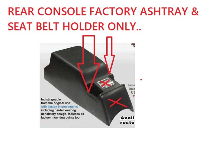 Rear Console Ashtray HOLDER: 71-77 Firebird- Camaro TA