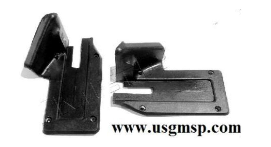 U Seals: 67-68 B body 2 door Door Lock Pillar Seals (pr)