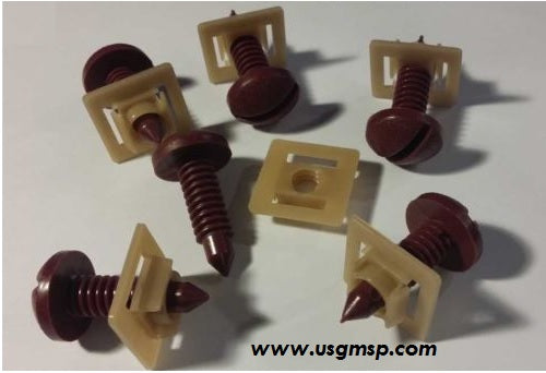Screw Kit: Rear Hatch 82-92 With Nuts (12) RED