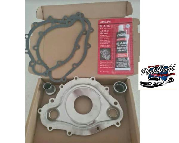 Timing Cover Water Pump Plate, Gaskets, Goo & Pipes: Pontiac 69-81 V8 S/Stl - KIT