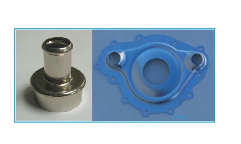 Pontiac 69-81 Water pump plate & Heater Outlet pipe - S/S