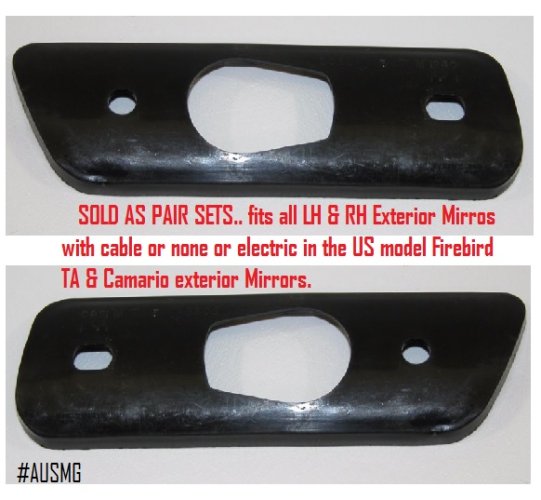 Mirror gasket: 82-92 F  (pr)