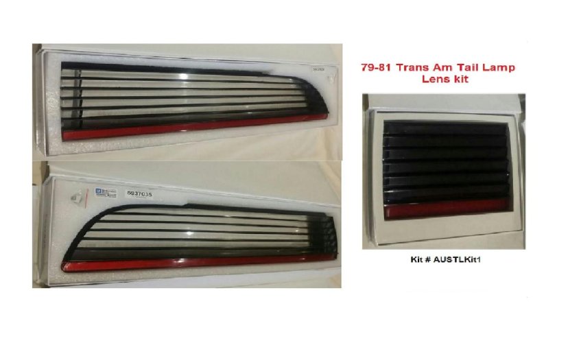 Tail Lamp Lens Set: Firebird TA - 79-81 Trans Am & TA SE