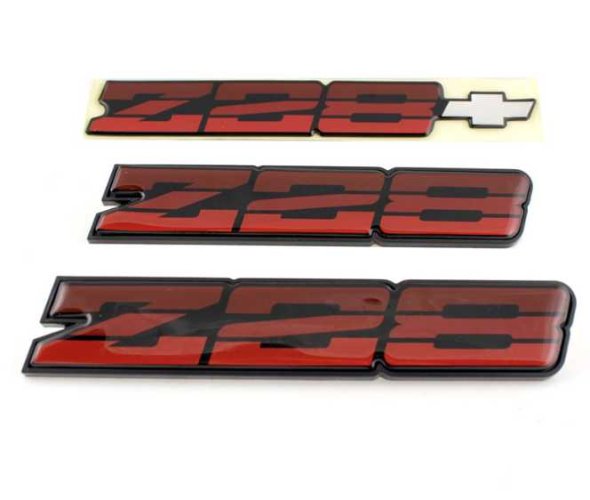 Emblem Kit: Camaro Z28 Red Shades 82-92
