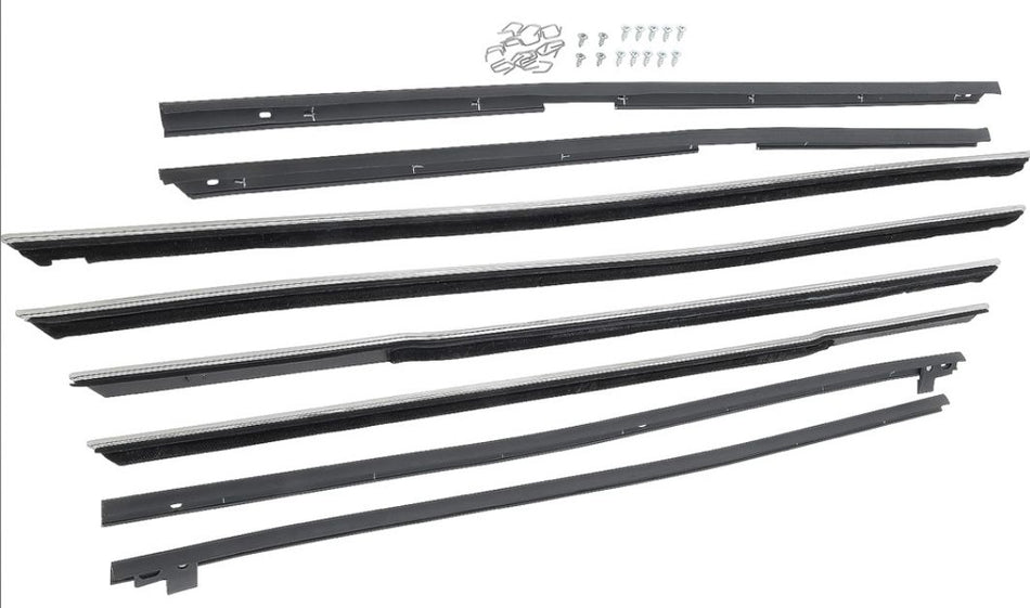 Window Felt Kit: 65-66 - 4 Door (U.S. made Cars mainly)  US  4 door pillarless sedans