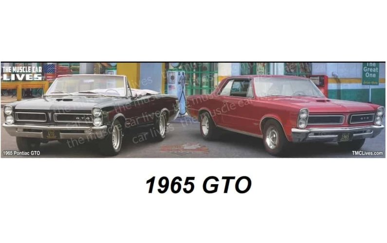 65 GTO at the Great One Diner Bar Mat (#016)