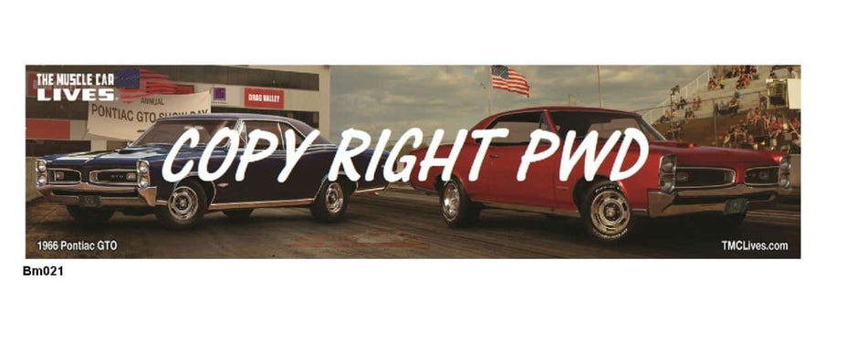 1966 GTO at the drags Desk Mat (#021