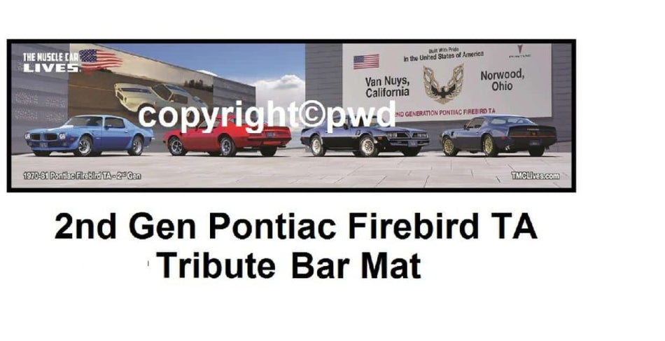 Tribute Series Mat: 1970-81 Firebird TA  (#056)