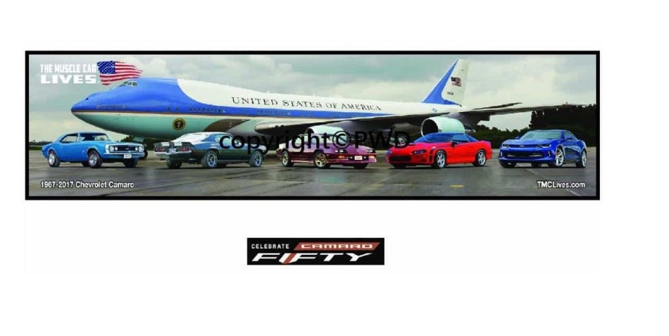 Tribute Series Bar Mat:  1967-2017 Camaro 50th (71)