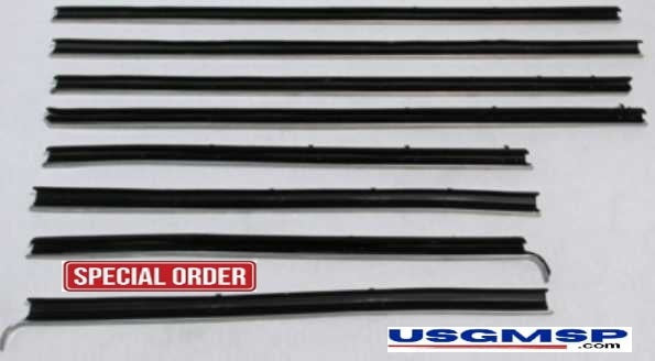 66-67 Buick Skylark Window Felt kit: Coupe or Convertible - Authentic or Repro - USA made.